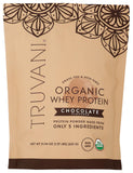 Etiqueta clara de Truvani chocolate, certifica ingredientes orgánicos