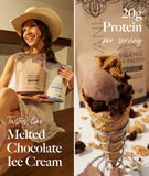 Porción lista de Truvani chocolate, refuerzo de proteína para el día