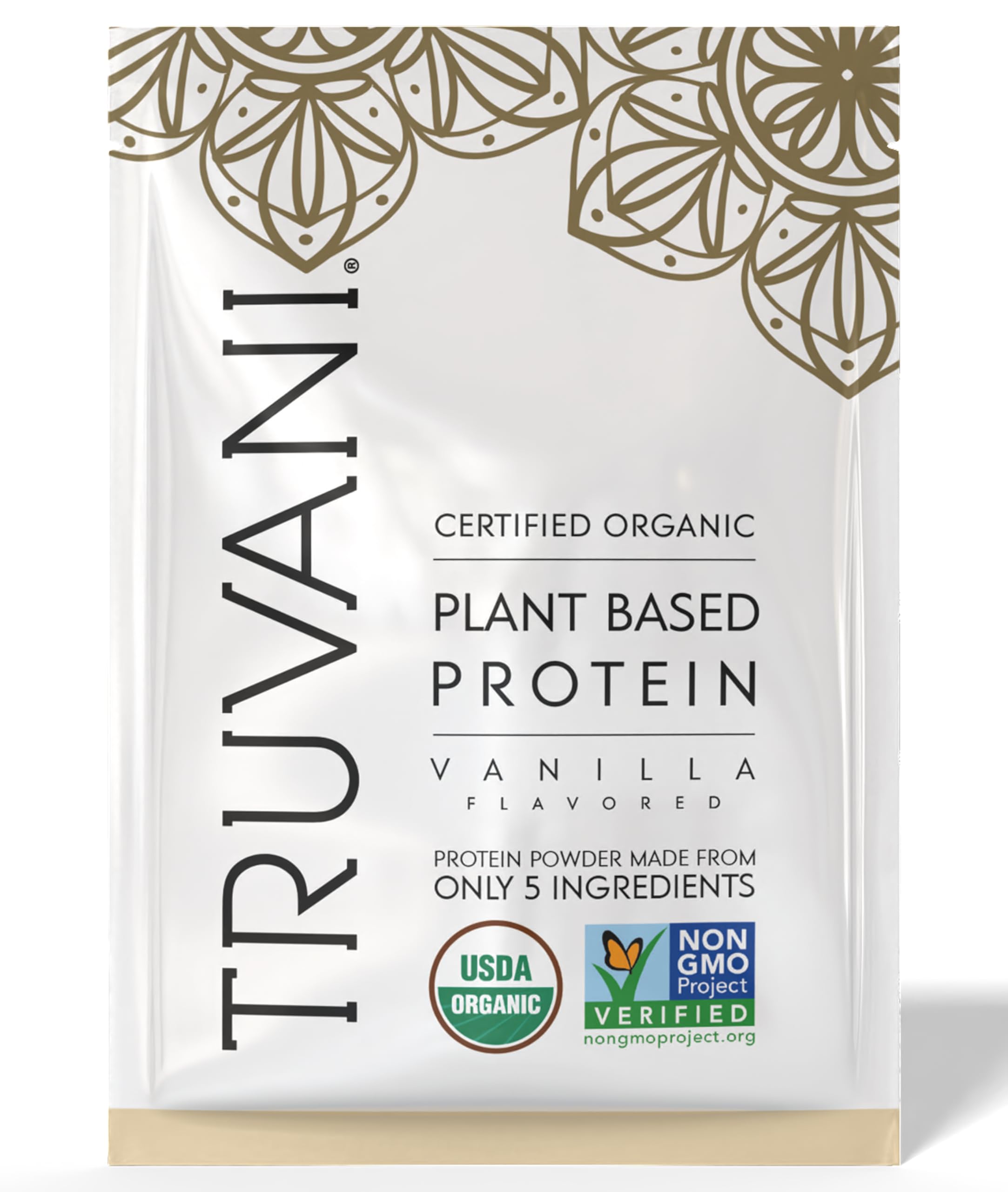 Truvani proteína vegetal guisante vanilla bote para desayunos saludables
