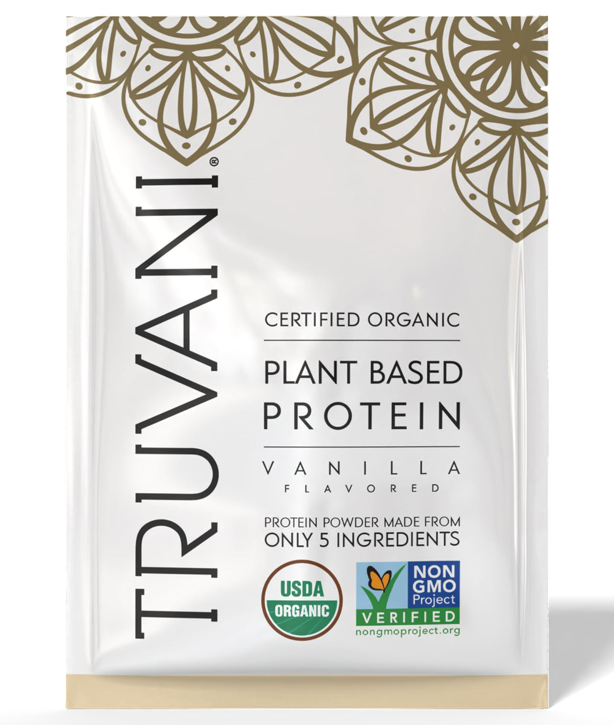 Truvani proteína vegetal guisante vanilla bote para desayunos saludables