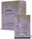 Proteína de guisante Truvani sin sabor en empaque individual para viaje