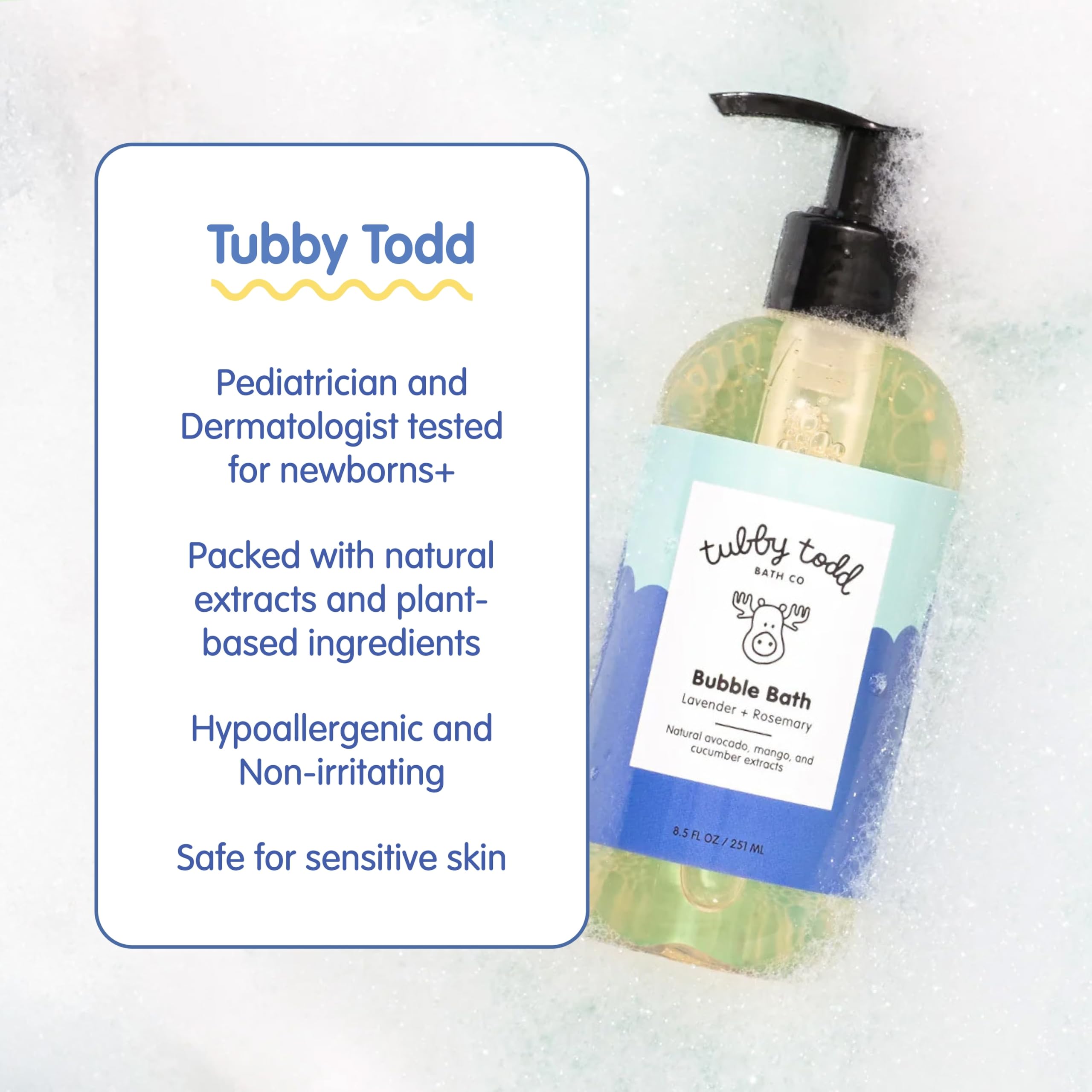 Fórmula basada en plantas de Tubby Todd para piel sensible