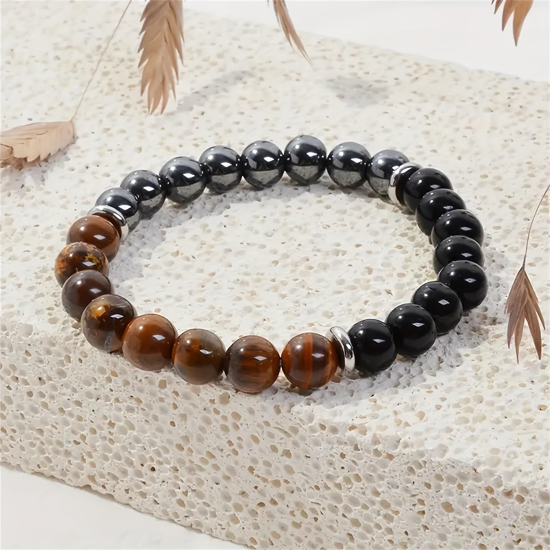 Pulsera TubianCA con hematita para grounding y claridad