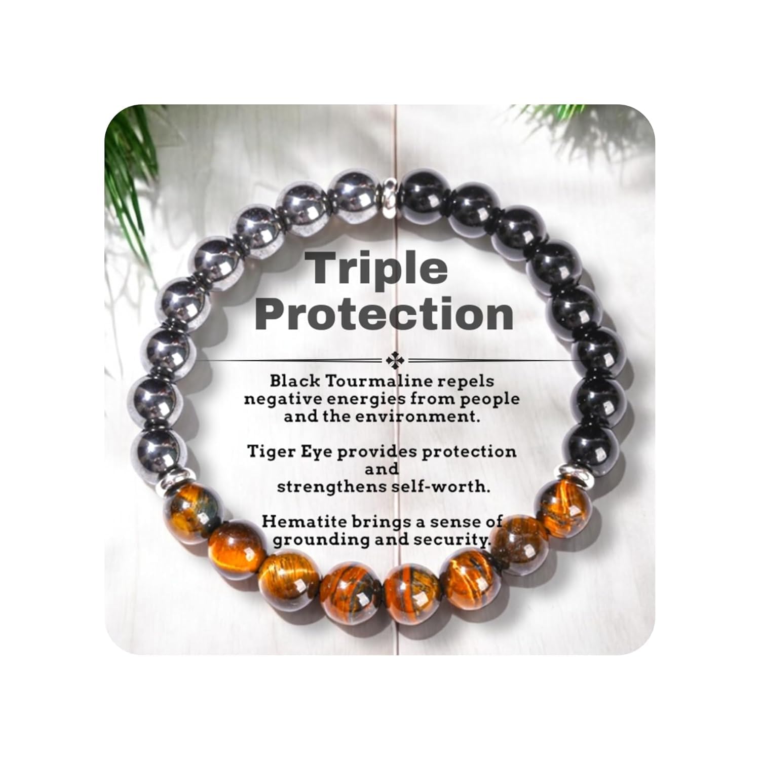 Pulsera TubianCA con ojo de tigre para confianza y prosperidad