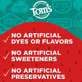 Tubo reciclable de Tom's of Maine con bandera azul.