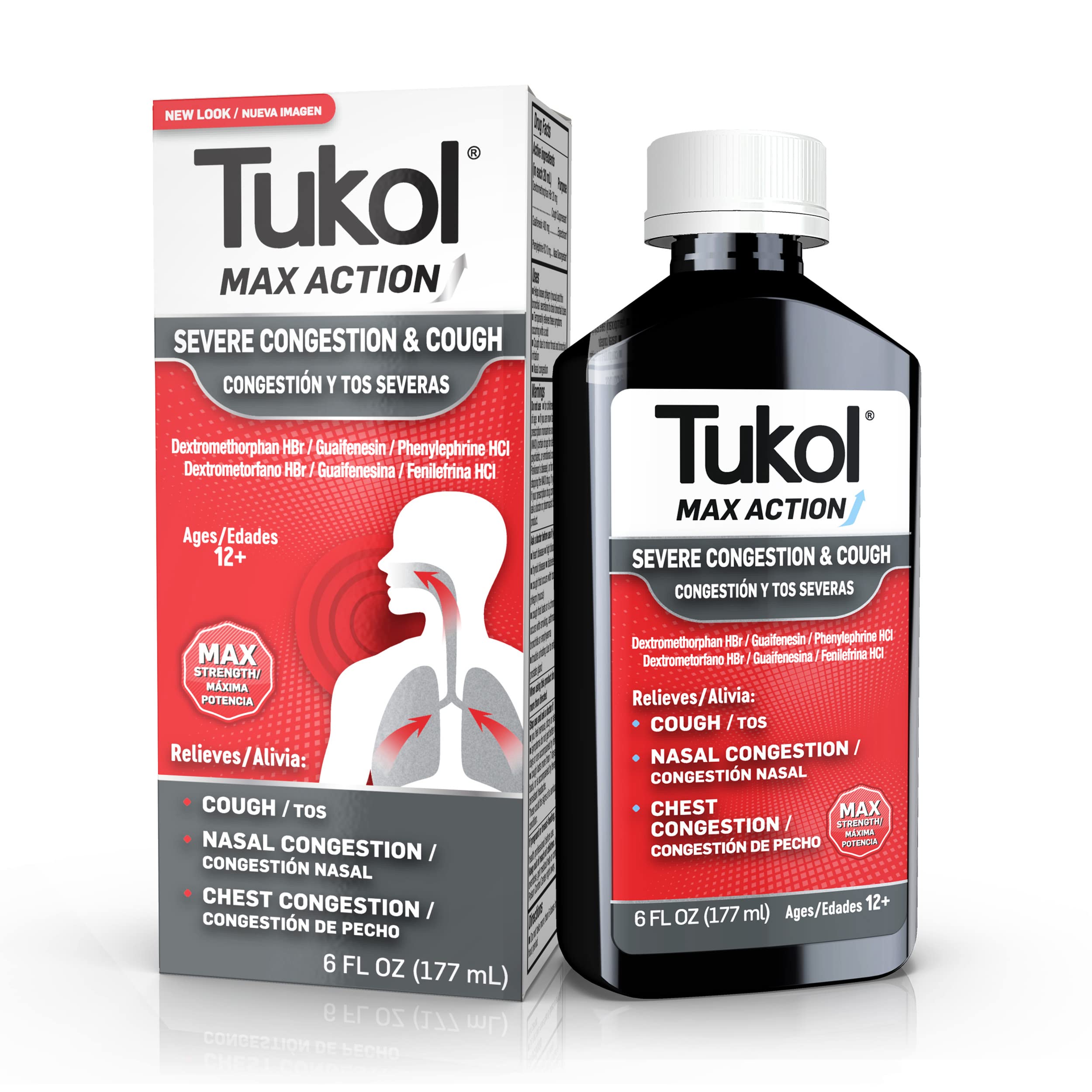 TUKOL Max acción rápida, jarabe para tos y congestión