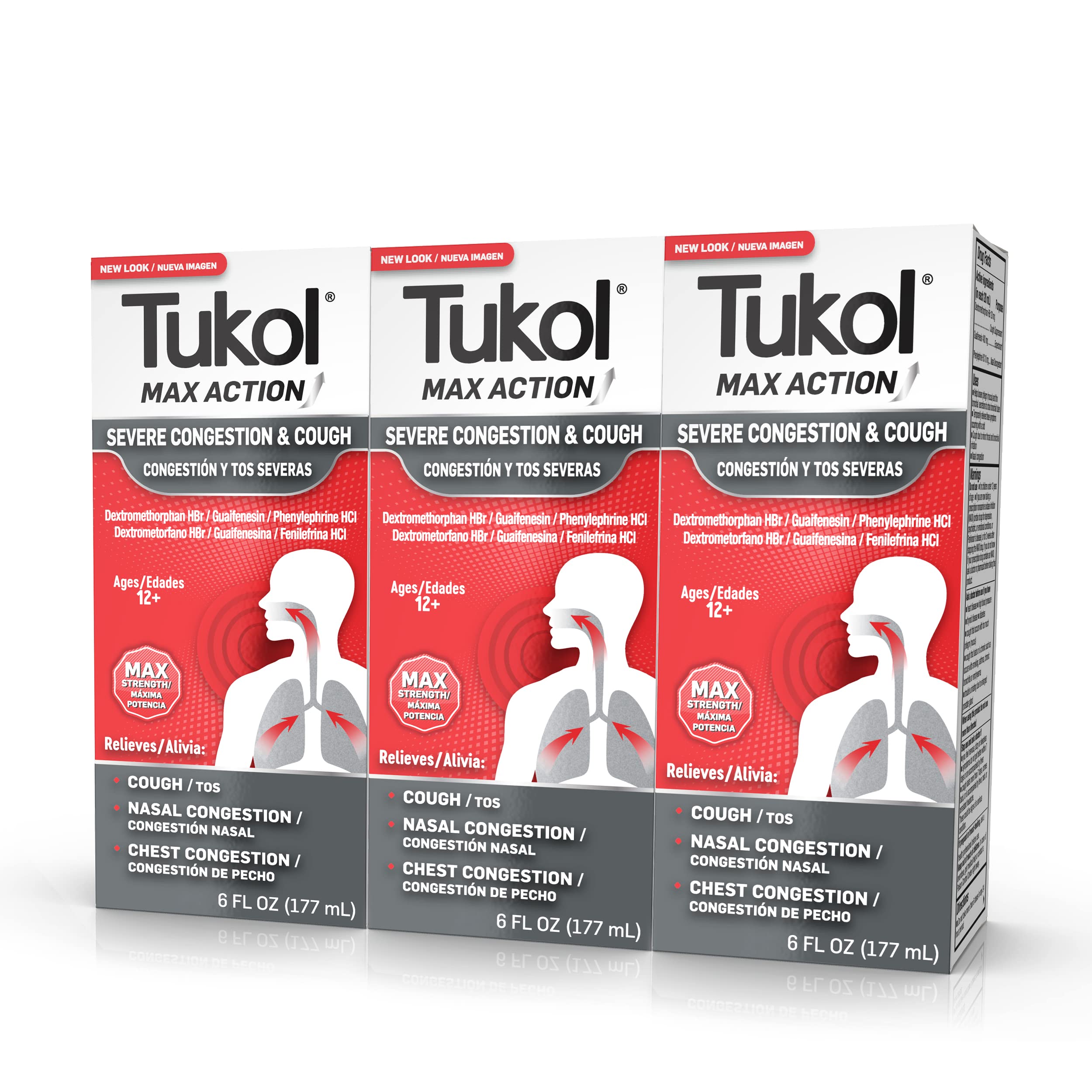 TUKOL Max tos severa en botella para alivio rápido