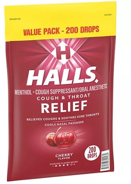Tulipani Halls Cereza, uso en la oficina, alivio suave de garganta