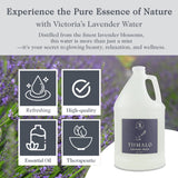Tumalo Lavender pulverizador muestra niebla suave para relajación diaria.