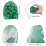 TUMBEELLUWA geoda Angel Aura, brillo verde para ambiente sereno en casa