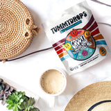 Tummydrops Fall Apple, aroma afrutado para meriendas sin gluten.