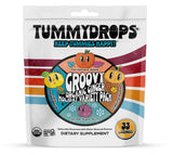 Tummydrops Variedad navideña en bolsa de 33 gotas orgánicas para compartir.