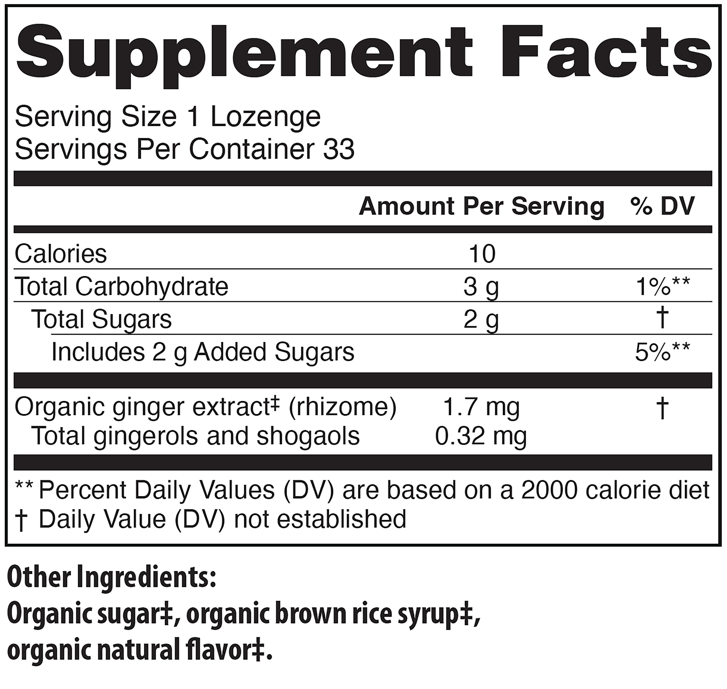Tummydrops Certificaciones USDA Organic, GFCO y Kof-K Kosher en producto.