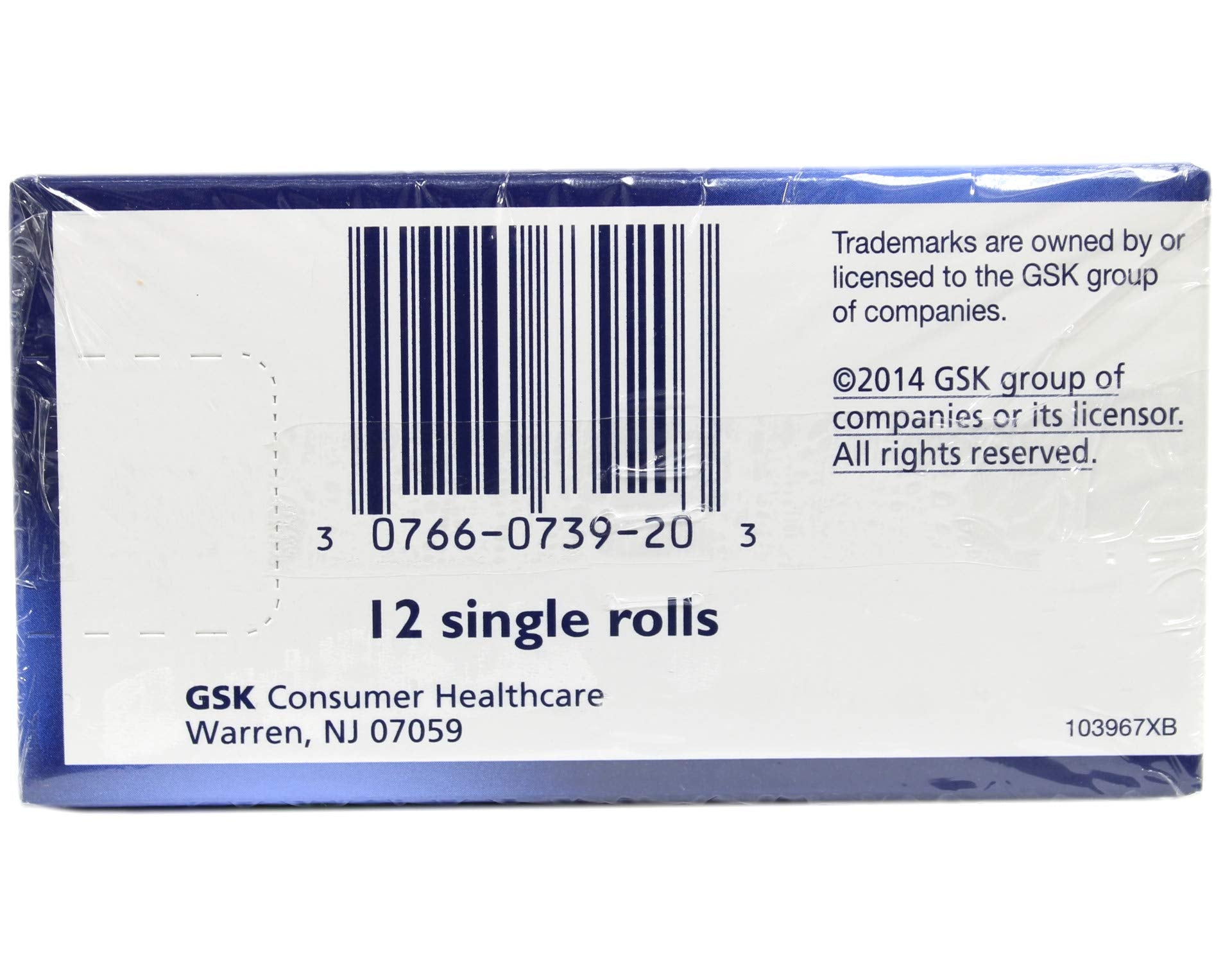 Paquete de 24 rollos portátiles de Tums Fuerza Alta 750, preparación para el día.