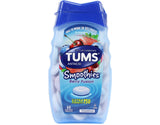 Disolución suave de tableta en la boca, experiencia agradable con TUMS Smoothies.