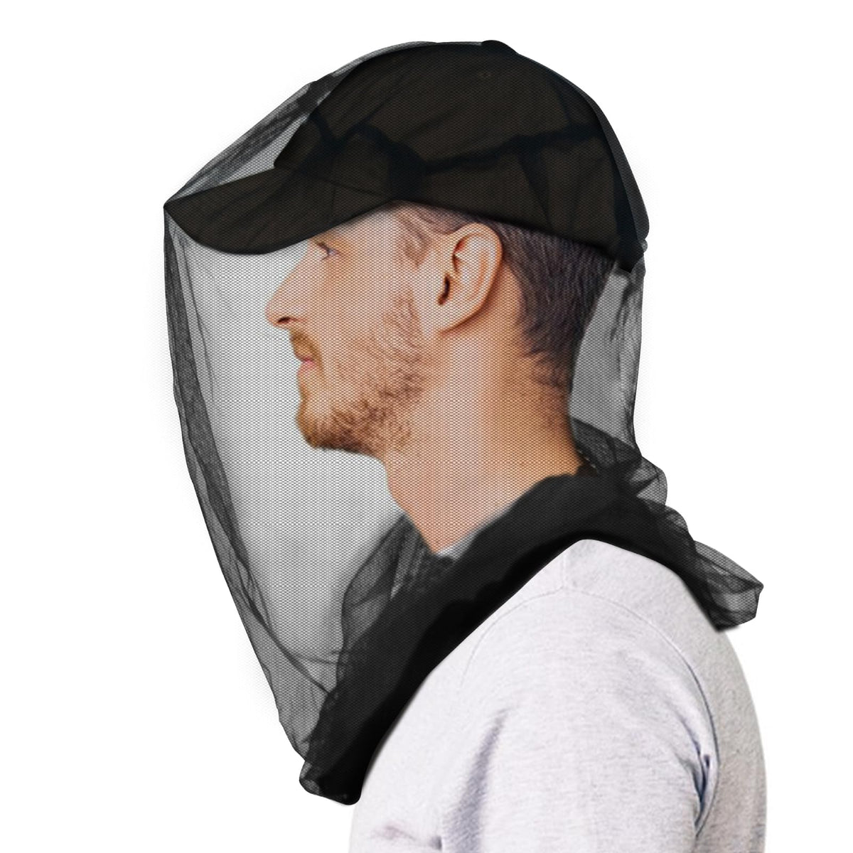 Tupi red antimosquitos para cabeza, protección ligera para actividades al aire libre.
