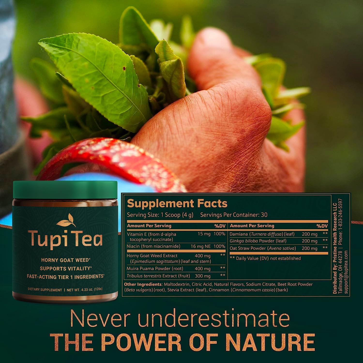 Tupi Tea Extracto Tribulus: impulso diario y rendimiento