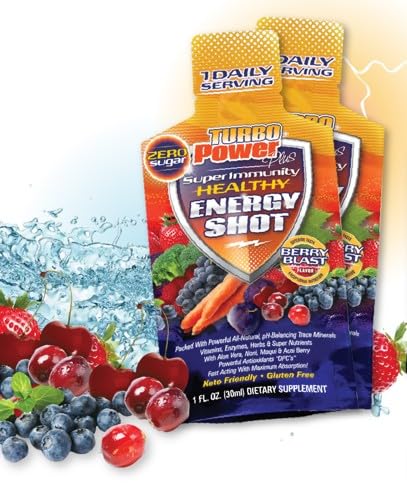 Turbo Power Plus sabor fruta tropical, energía suave durante el día.