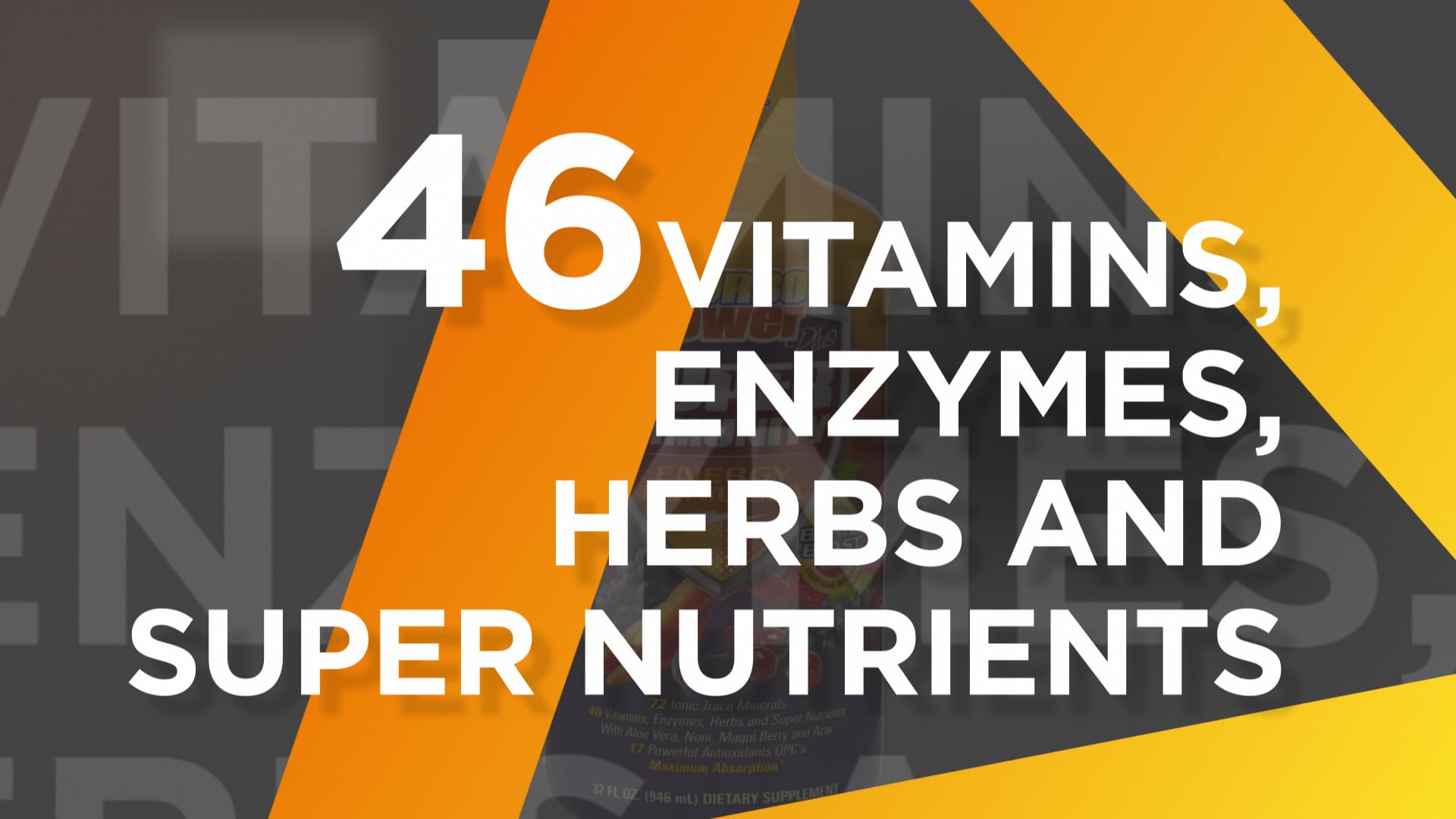 Turbo Power Liquid Vitamin Plus – medidor, dosis fácil para cada toma