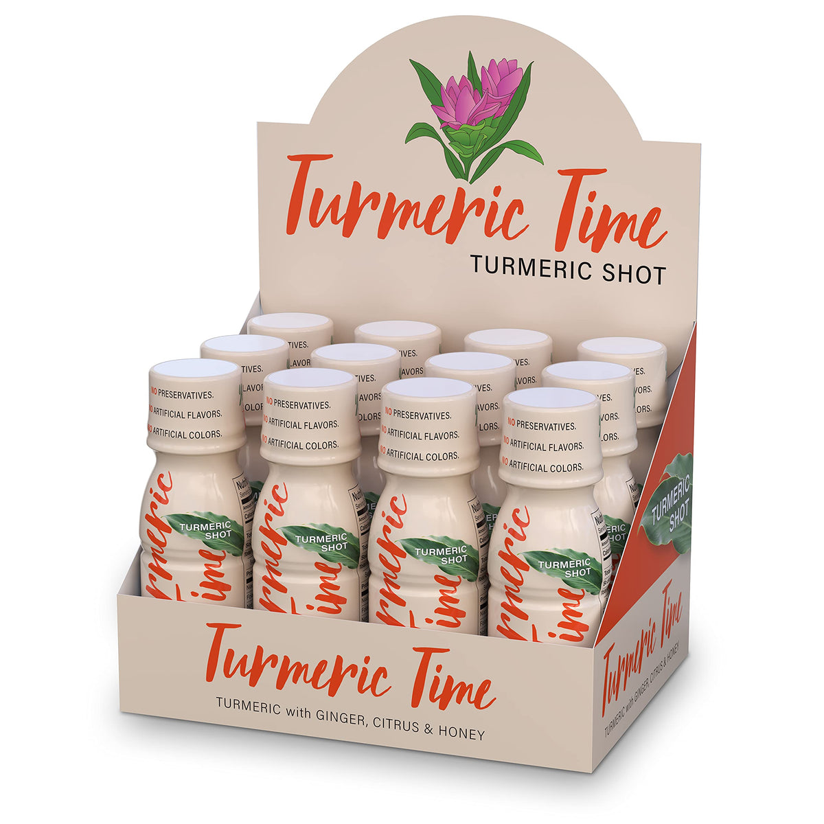 Turmeric Time Shot, botella-vertido, impulso diario gracias a jengibre y cúrcuma
