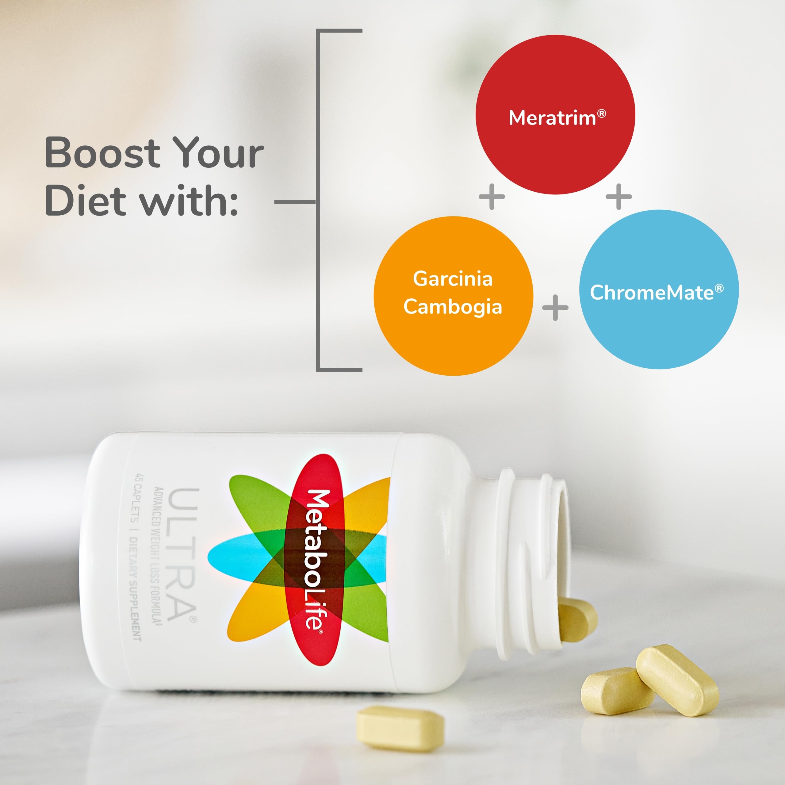 Twinlab MetaboLife Ultra uso diario con vaso de agua.