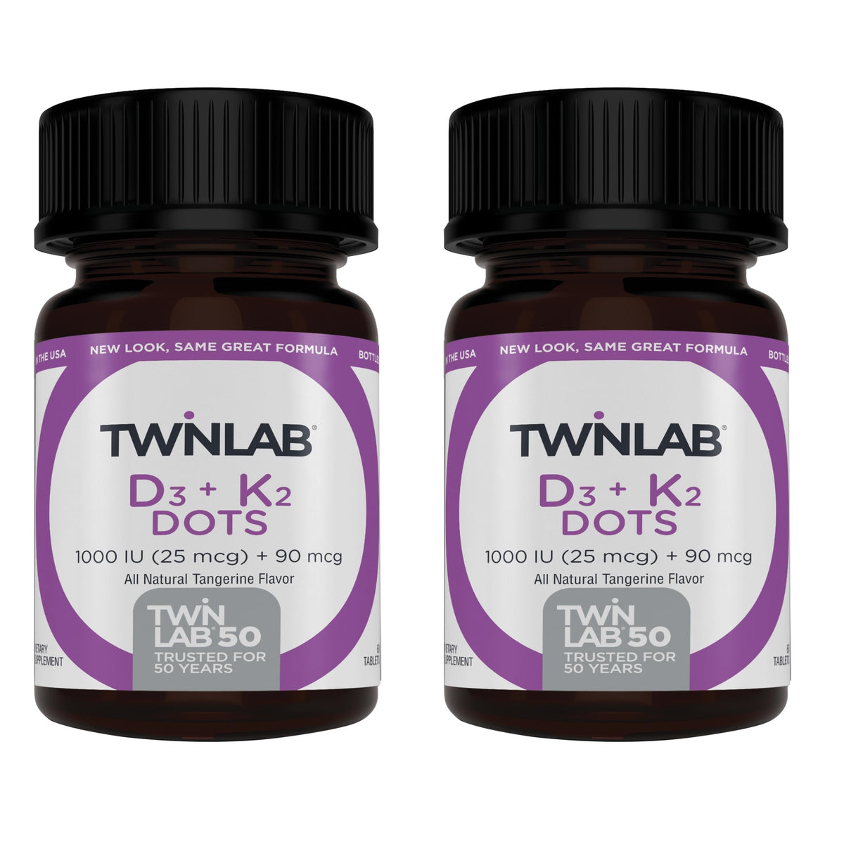 Twinlab Vitamina D3 + K2 Dots: cápsula para apoyar la salud ósea.