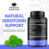 Cápsulas de Twinleaf Serotonin Booster en primer plano para energía estable