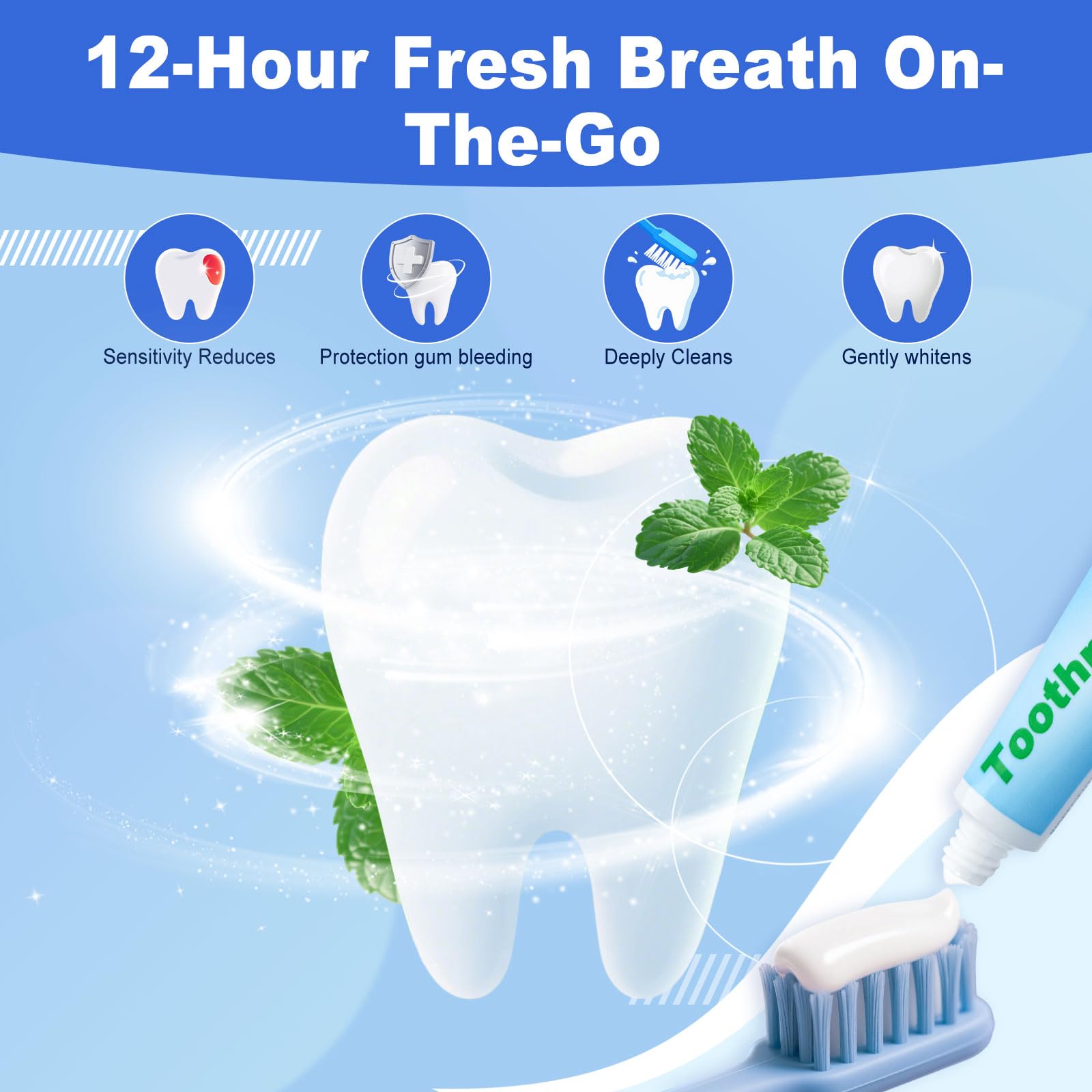 twoworld pasta dientes mini: diseño anticontagio y sin derrames para baños compartidos.
