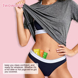 Toallitas twoworld con aroma suave para confort diario