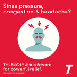 Tylenol caplets con drenaje sinusal para respiración cómoda