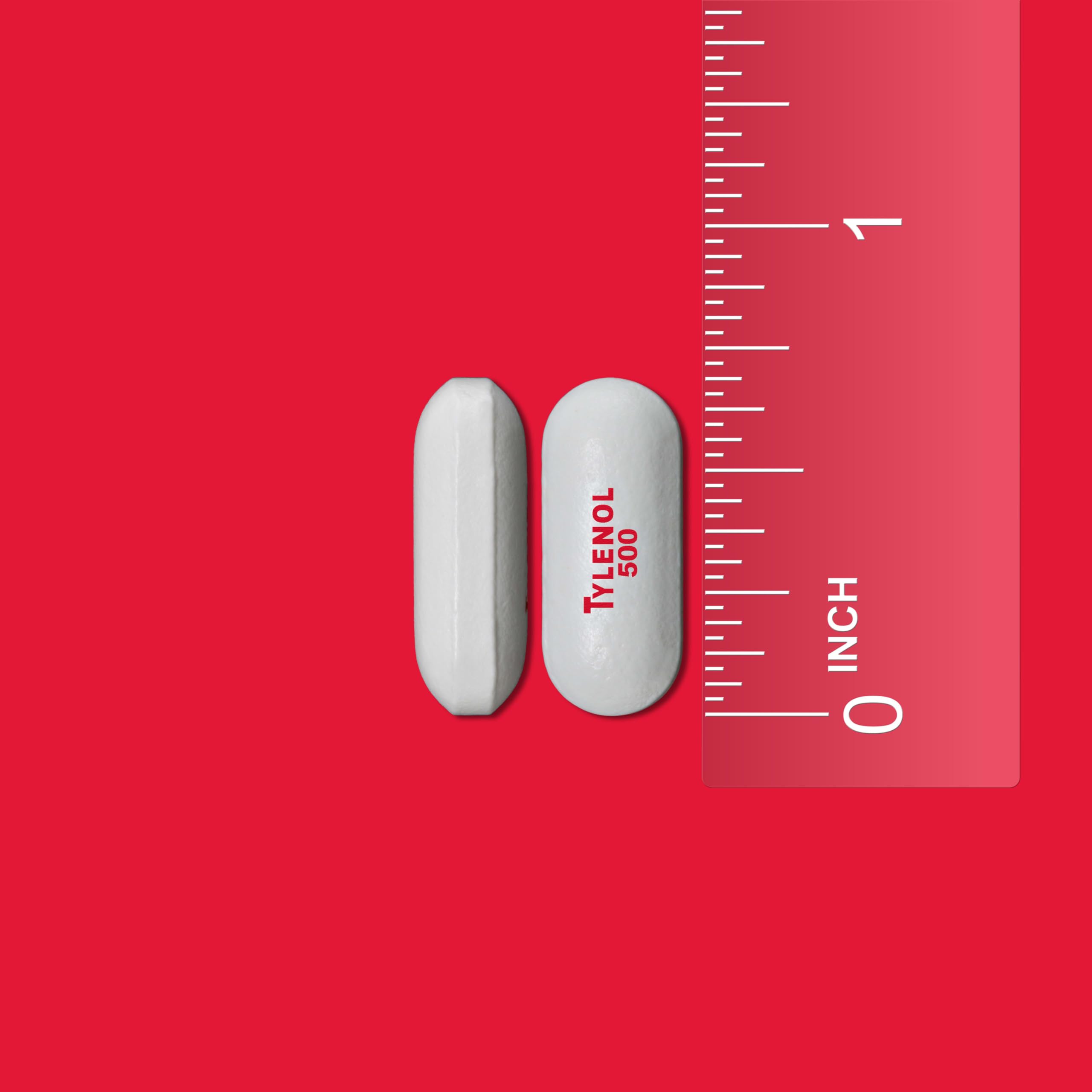 Tylenol 500 mg como reductor de fiebre en formato compacto