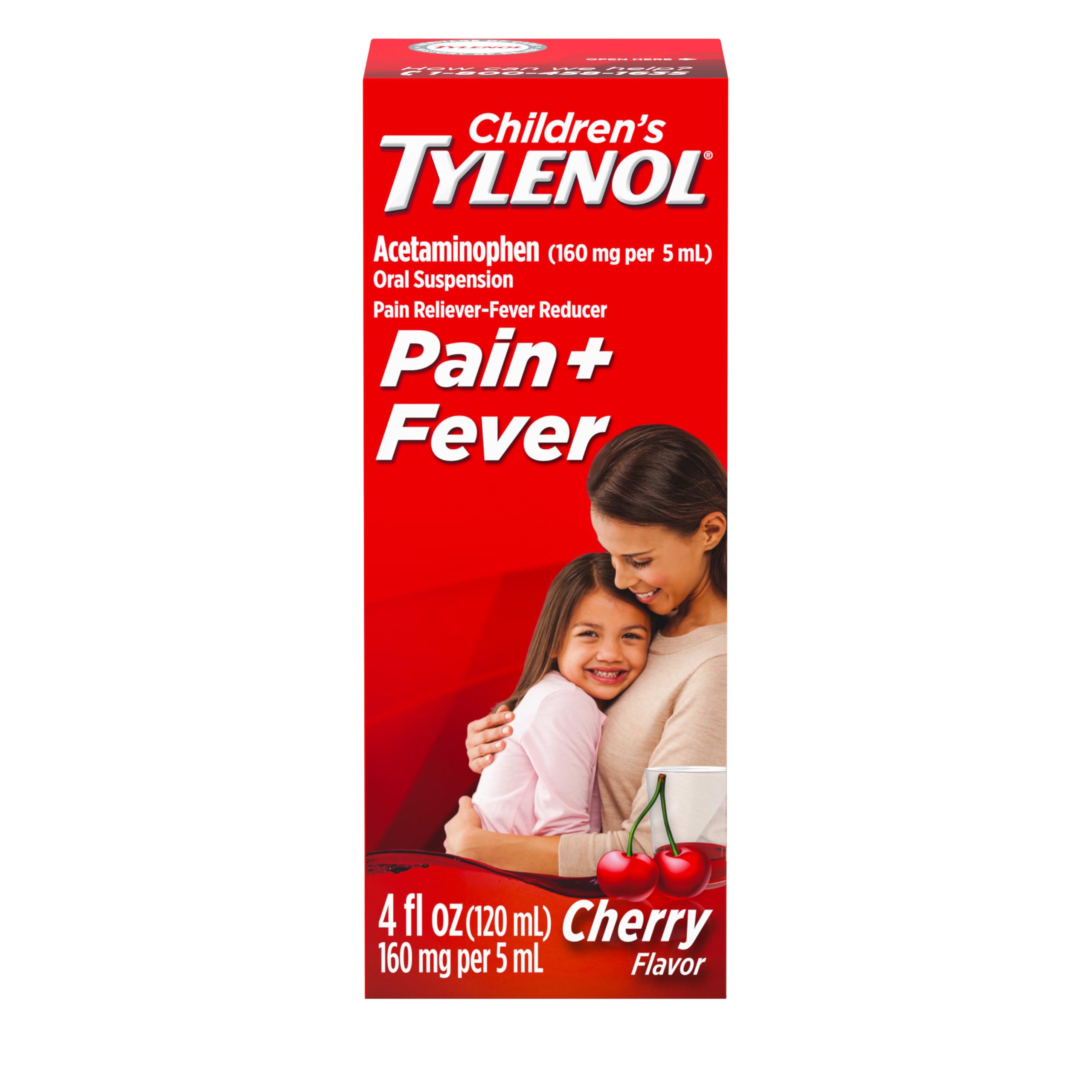 Tylenol Infantil botella de suspension cereza para alivio temporal de molestias
