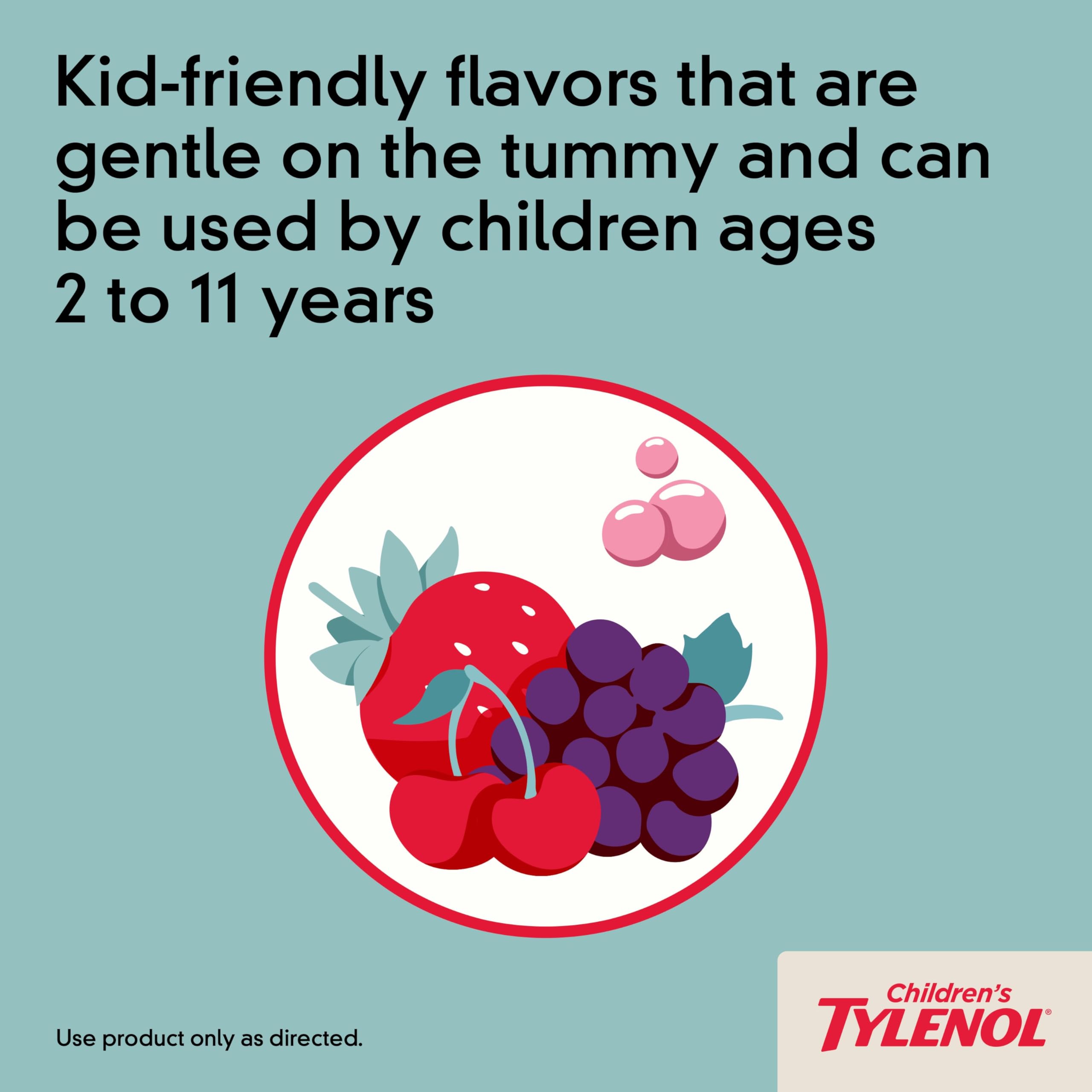 Tylenol Niños dosis de 5 ml para fiebre.