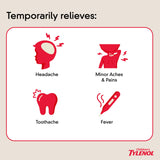 Tylenol Niños sabor uva, fórmula suave para la fiebre.