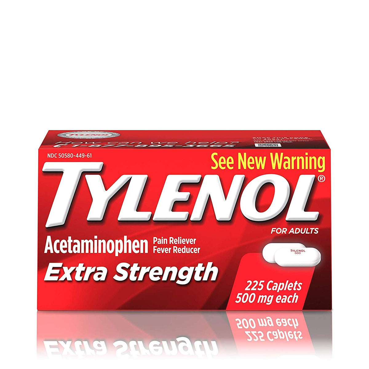 Tylenol pastillas fuerza extra en botella, alivio diario