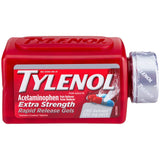 Tylenol Rapid Release Gels en envase, alivio rápido de dolor de cabeza y fiebre