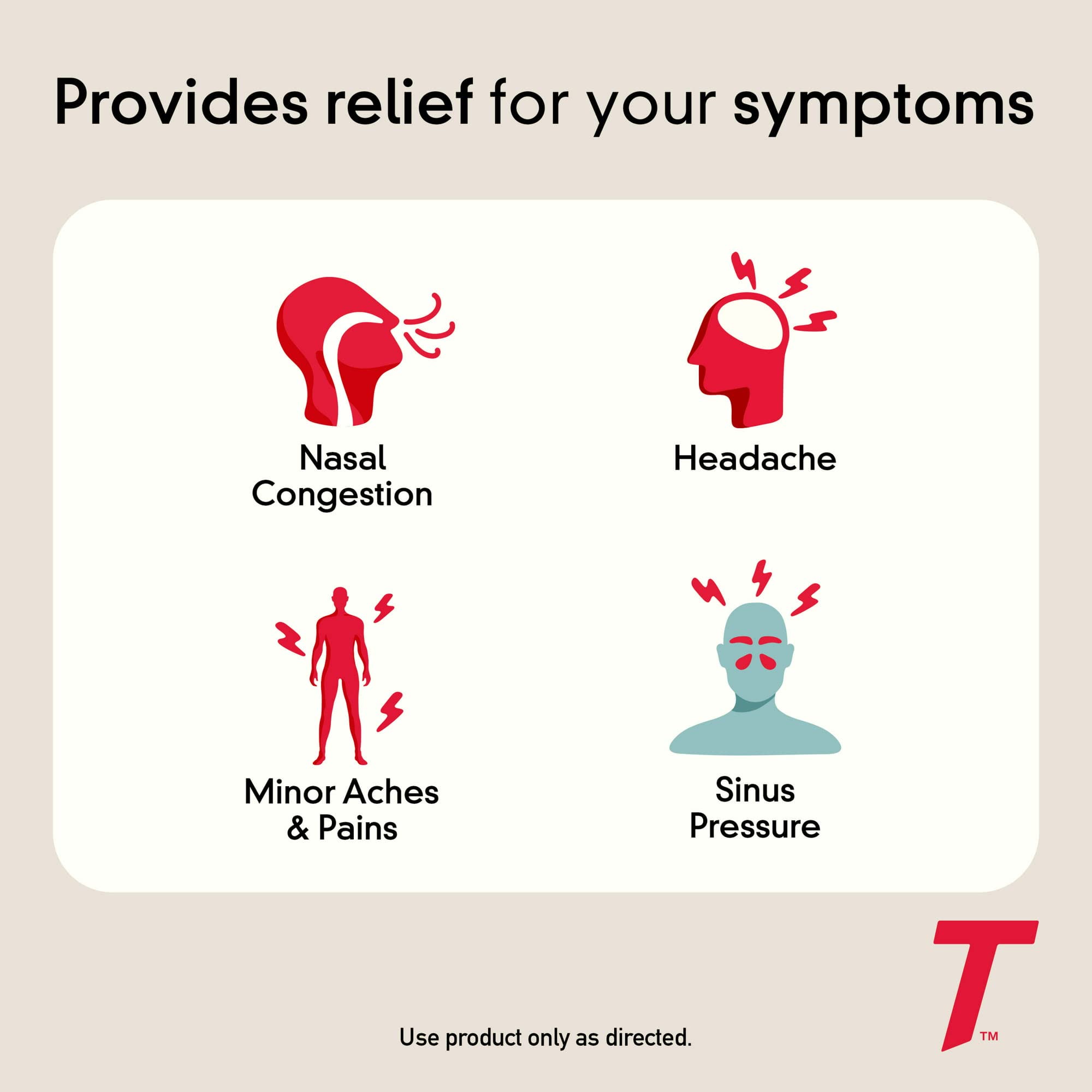 Tylenol caplets para respiración mejorada durante el día