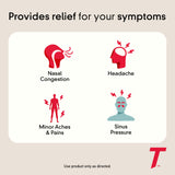 Tylenol Sinus Severe Daytime Caplets, paquetes de viaje, solución portátil para síntomas.