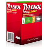Tylenol Sinus Severe Daytime Caplets, uso diurno en entorno laboral para alivio rápido.