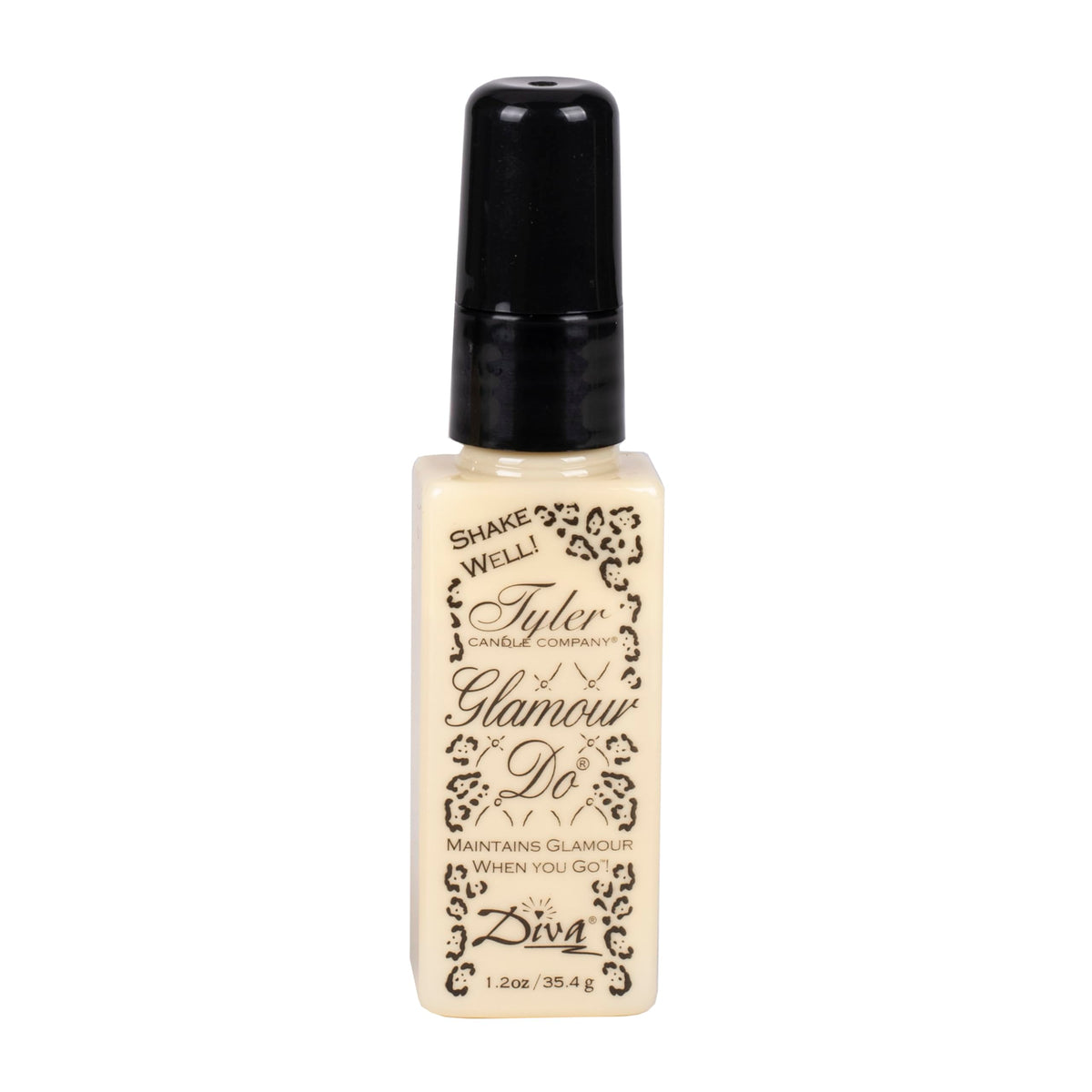 Tyler Candle Company Diva Glamour Do – botella frontal, aroma envolvente para momentos especiales.