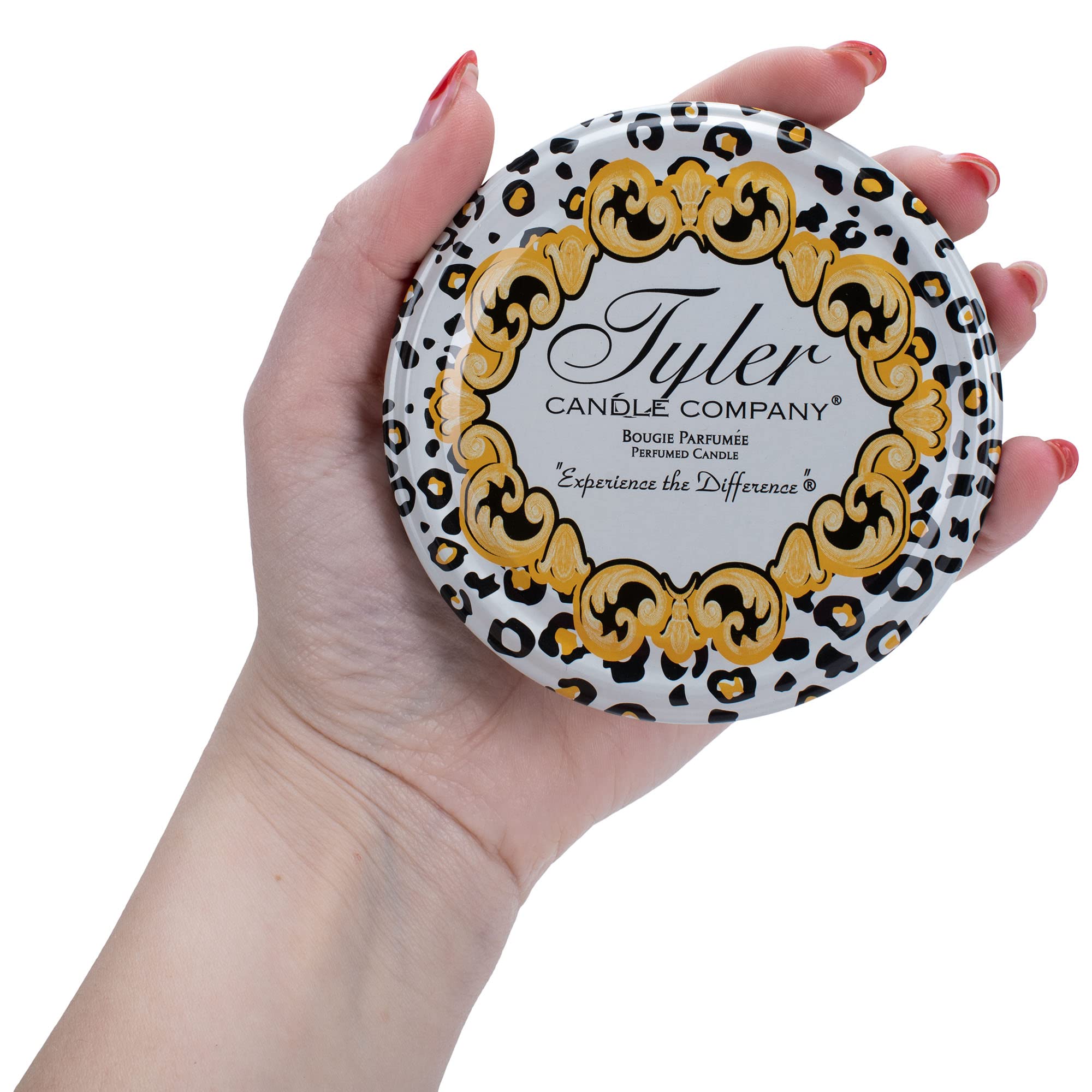 TYLER CANDLE Prestige Blueberry Blitz tapa dorada para un toque de lujo