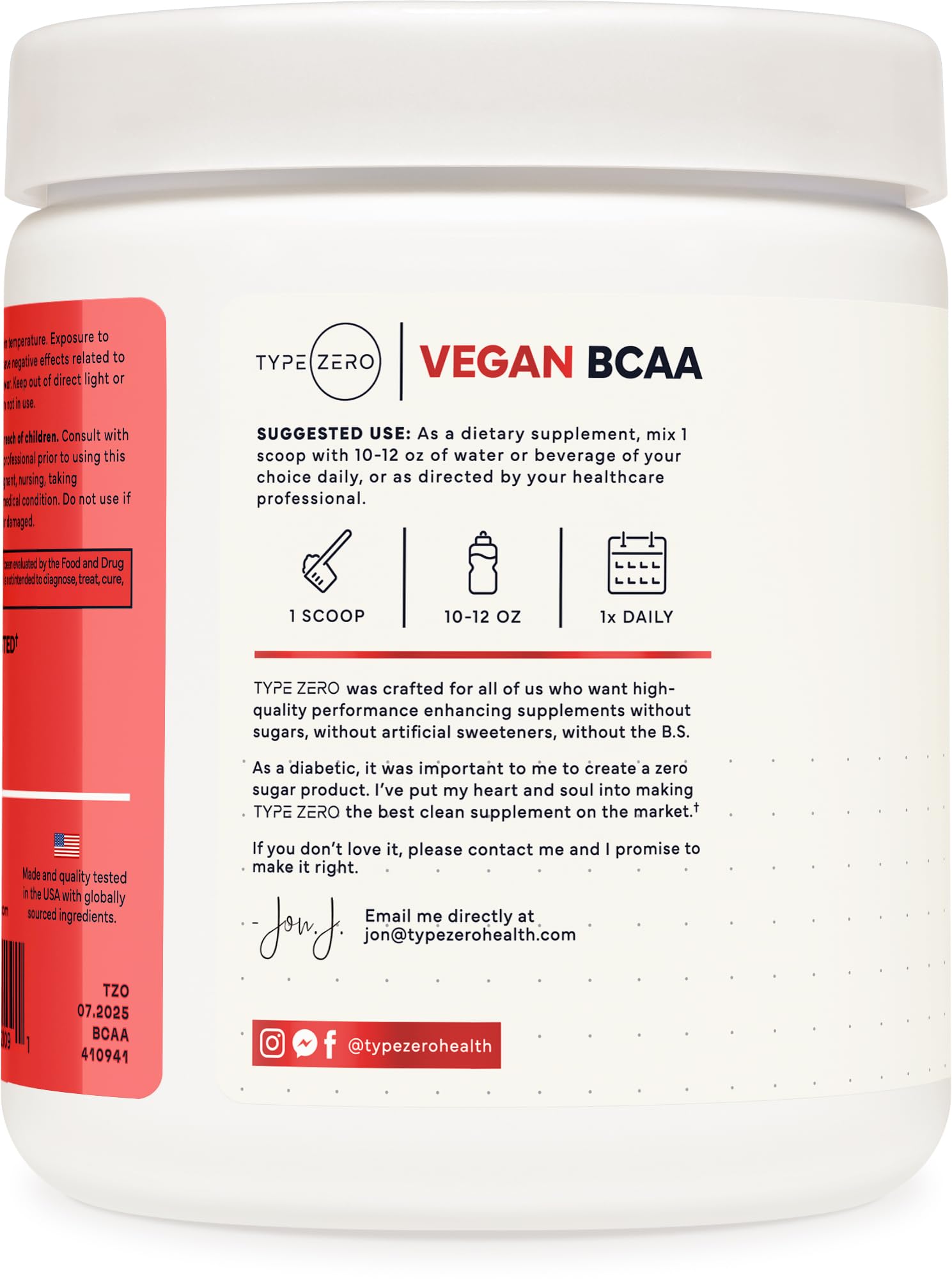 Mezcla de BCAA con sabor a fruta tropical para recuperación post-entrenamiento.