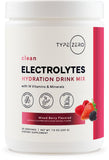 Type Zero hidratación con electrolitos al verter en agua para empezar.
