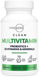 Type Zero Multivitamin cápsulas en botella, apoyo diario de nutrición