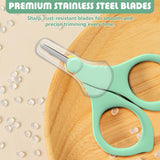 TYTDOUTER tijeras con tapa protectora para almacenamiento higiénico.