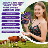 tzaxyan mezcla herbal maca cimífuga dong quai, frasco visible, apoyo hormonal natural