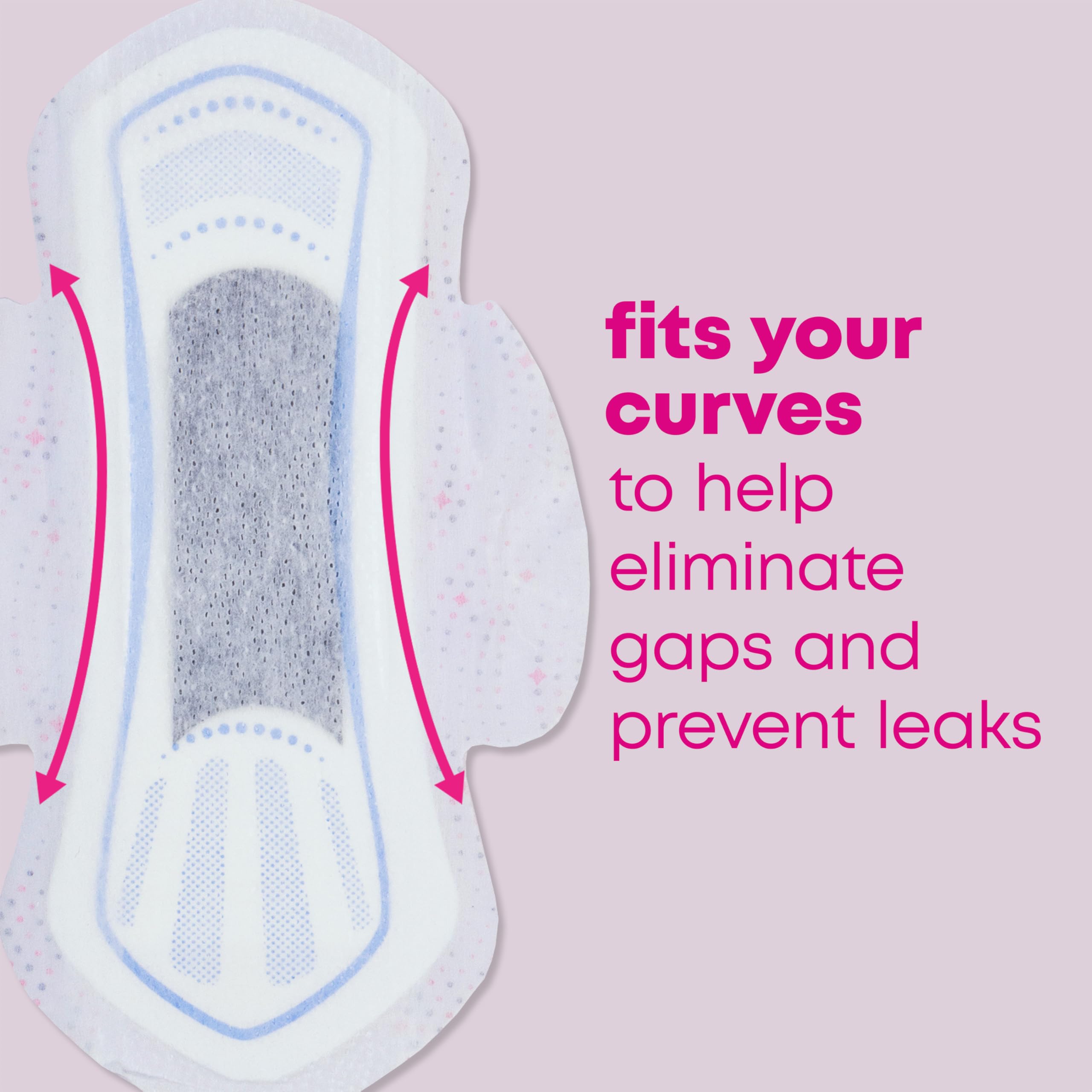 U by Kotex Balance Teen, sin fragancias, cuidado suave para la piel