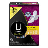 U by Kotex CleanWear Alas Ultra Finas ofrece protección diaria discreta