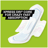 Pañadilla Ultra Finas con núcleo Xpress DRI para absorción rápida