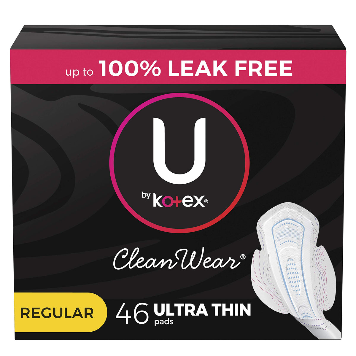 U by Kotex CleanWear ultrafinas con alas, comodidad diaria y protección sin fugas.